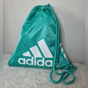Adidas Teal Gymsack Drawstring Backpack